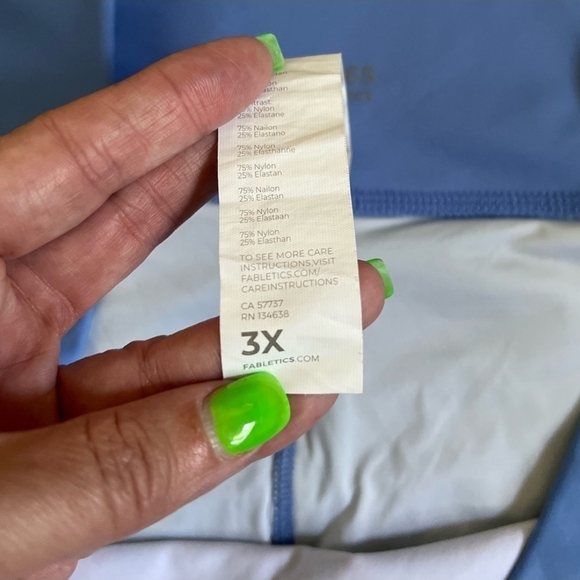 Fabletics Blue Floral Leggings - Picture 8 of 16